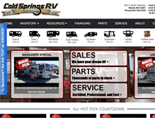 Tablet Screenshot of coldspringsrv.com